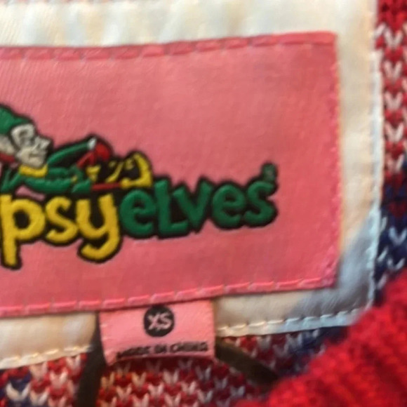 *Final Price* Tipsy Elves Holiday Christmas Ugly Sweater XS Bells NWT - Picture 4 of 6